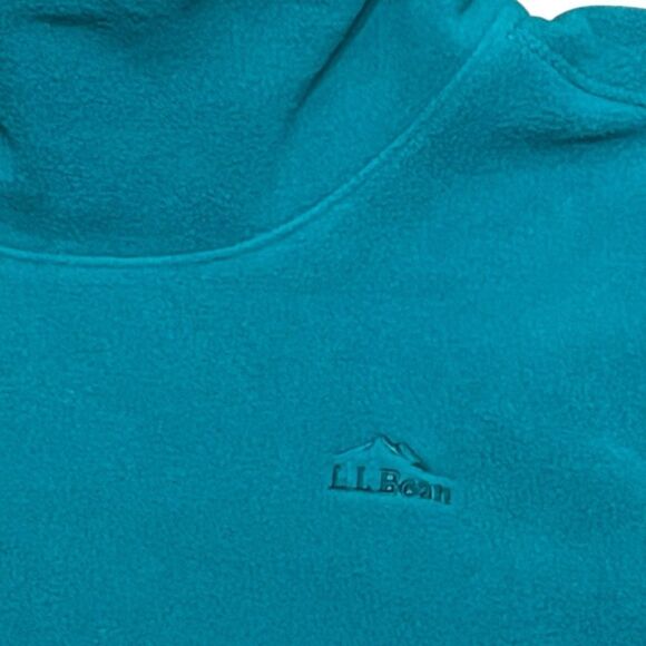 LL Bean Women’s Teal Fleece Pullover, Size M - Picture 4 of 8